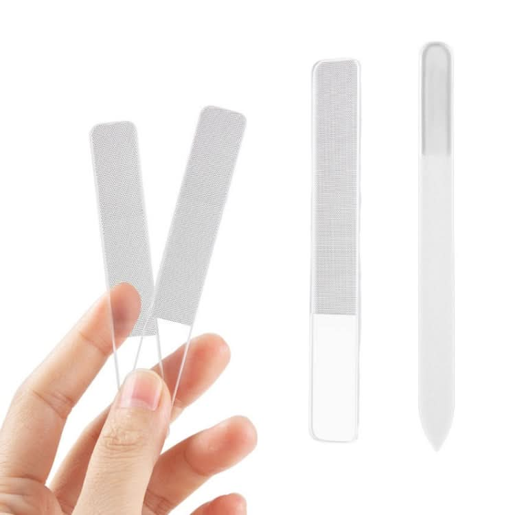 6 PCS Transparent Nano Glass Polished Nail File-Reluova