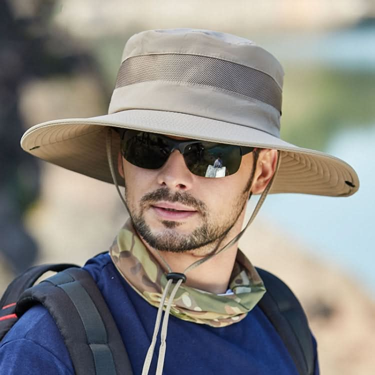 9090 Men Outdoor Fishing Climbing Mountain Large Brim Fisherman Hat-Reluova