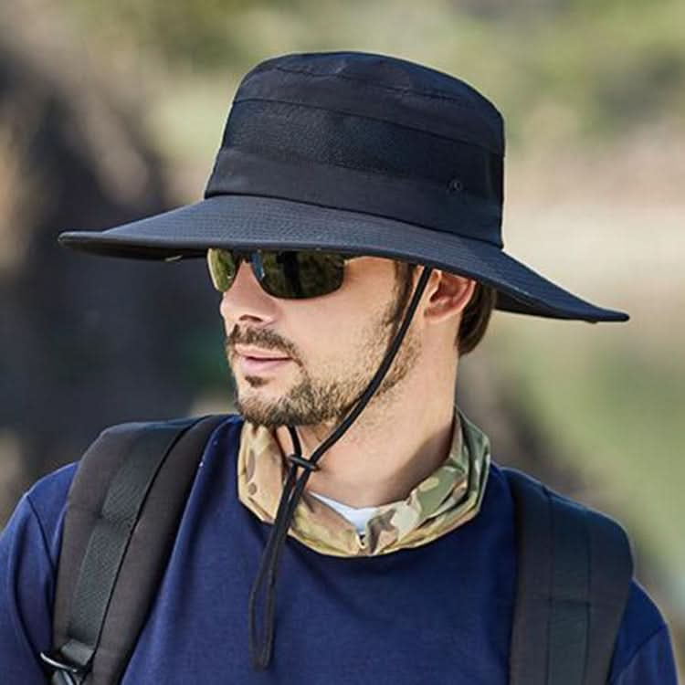 9090 Men Outdoor Fishing Climbing Mountain Large Brim Fisherman Hat-Reluova