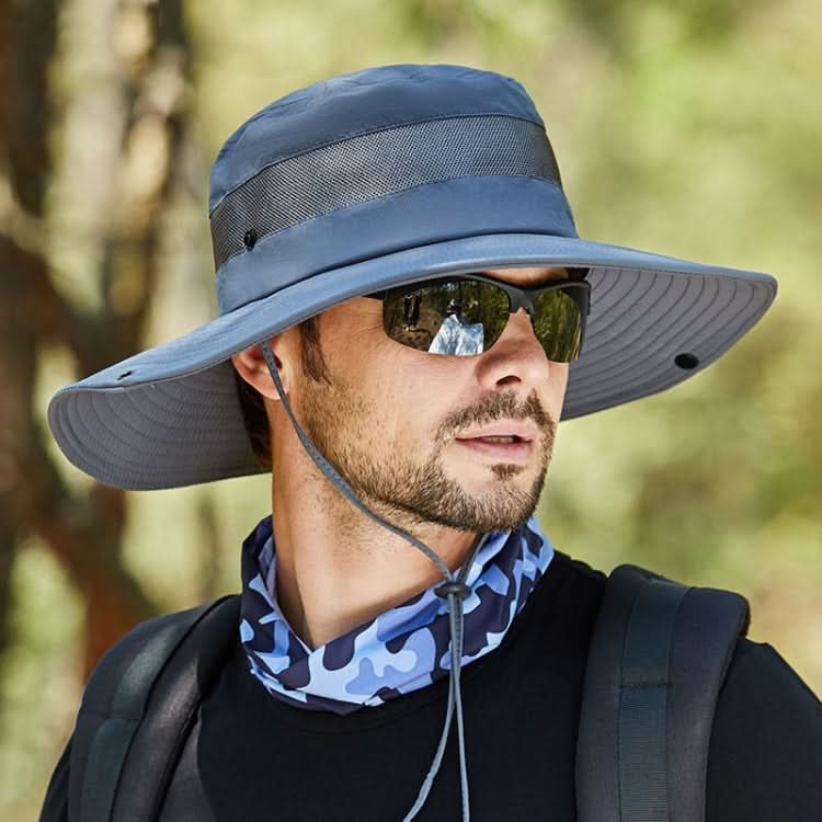 9090 Men Outdoor Fishing Climbing Mountain Large Brim Fisherman Hat-Reluova