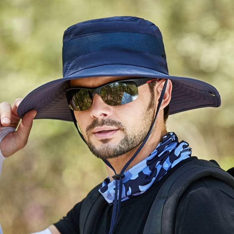 9090 Men Outdoor Fishing Climbing Mountain Large Brim Fisherman Hat-Reluova