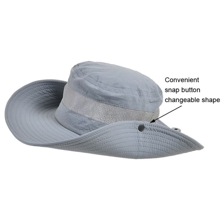 9090 Men Outdoor Fishing Climbing Mountain Large Brim Fisherman Hat-Reluova