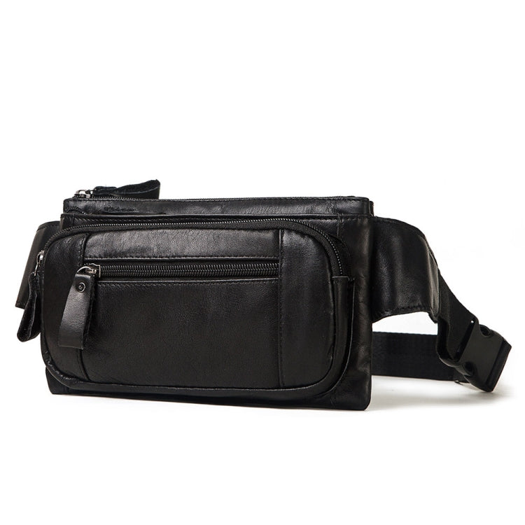 MH562 Leather Men Waste Bags Multifunctional Retro Messenger Bag Reluova