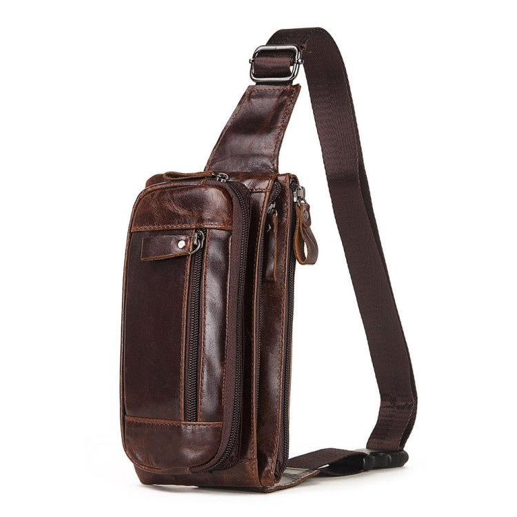 MH562 Leather Men Waste Bags Multifunctional Retro Messenger Bag Reluova