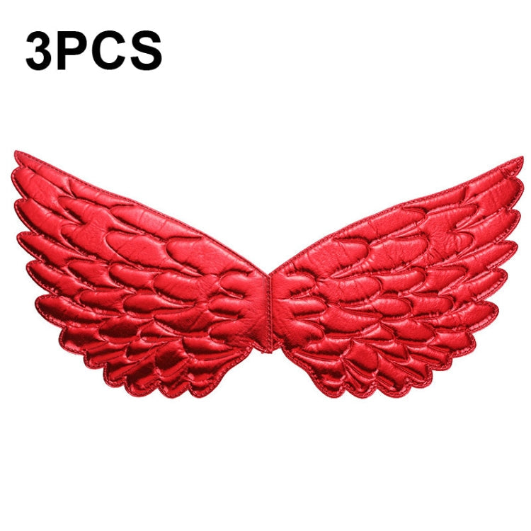 3 PCS Children Prom Dress Up Wings Elf Colorful Wings Party Costume Props