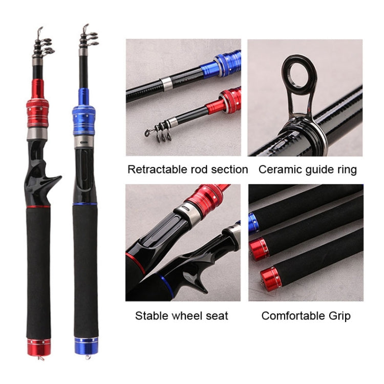 Telescopic Lure Rod Mini Fishing Rod Portable Fishing Tackle Reluova