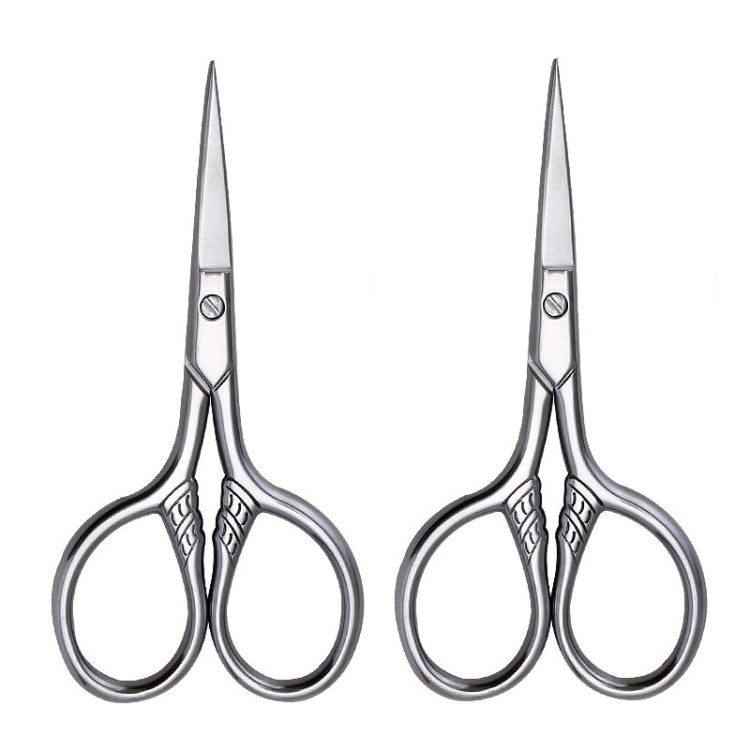 2 PCS Beard Scissors Cosmetic Small Scissors Makeup Small Tools