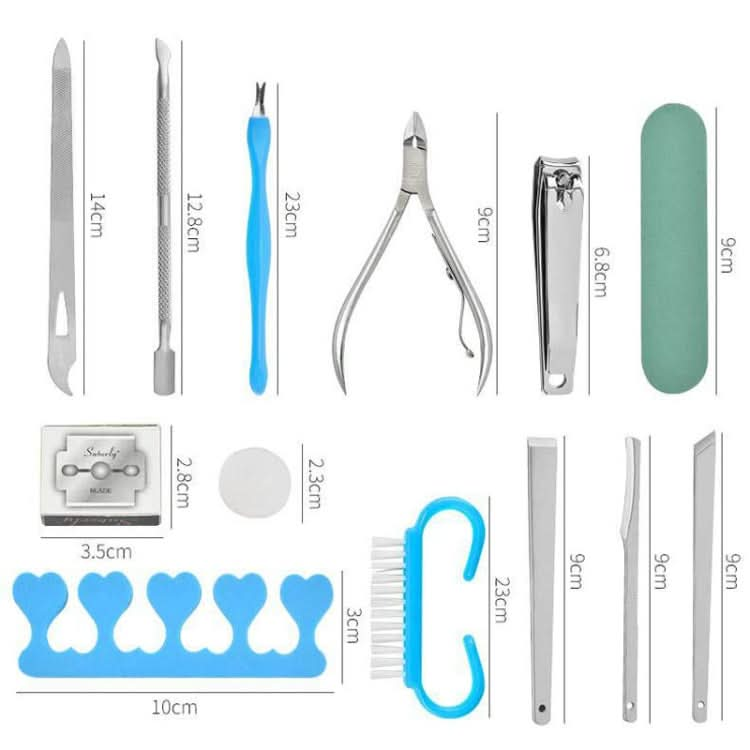 20 In 1 Foot File Grinding Exfoliating Manicure And Pedicure Kit-Reluova