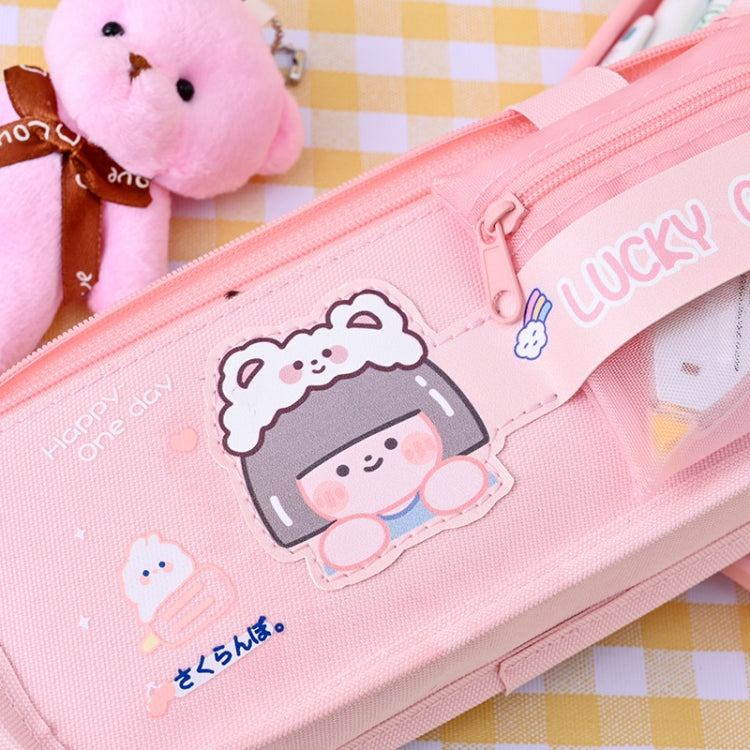 Cartoon Pencil Bag Large-capacity Primary School Stationery Bag With Handle My Store