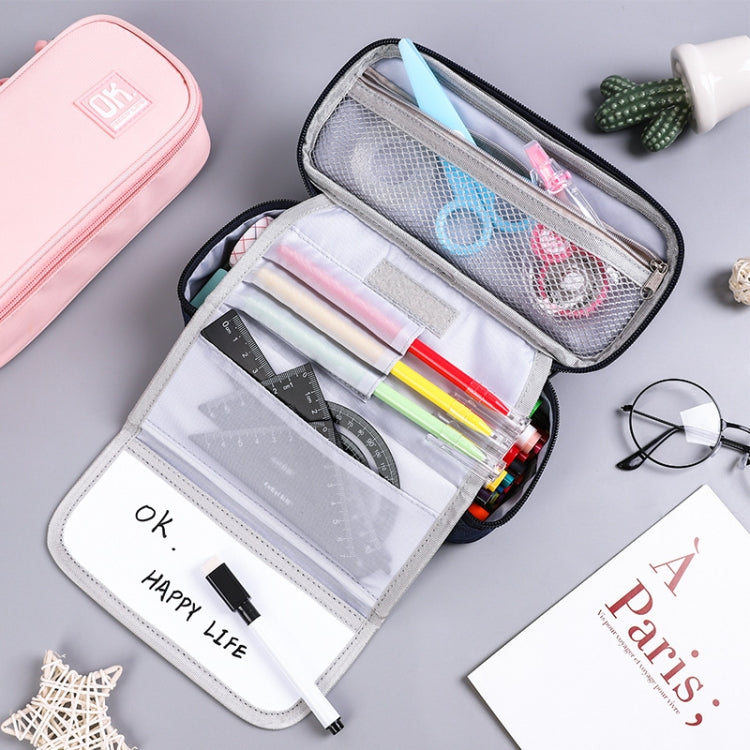 Multifunctional Pencil Case Built-in Writable Whiteboard With 1 Erasable Pen My Store