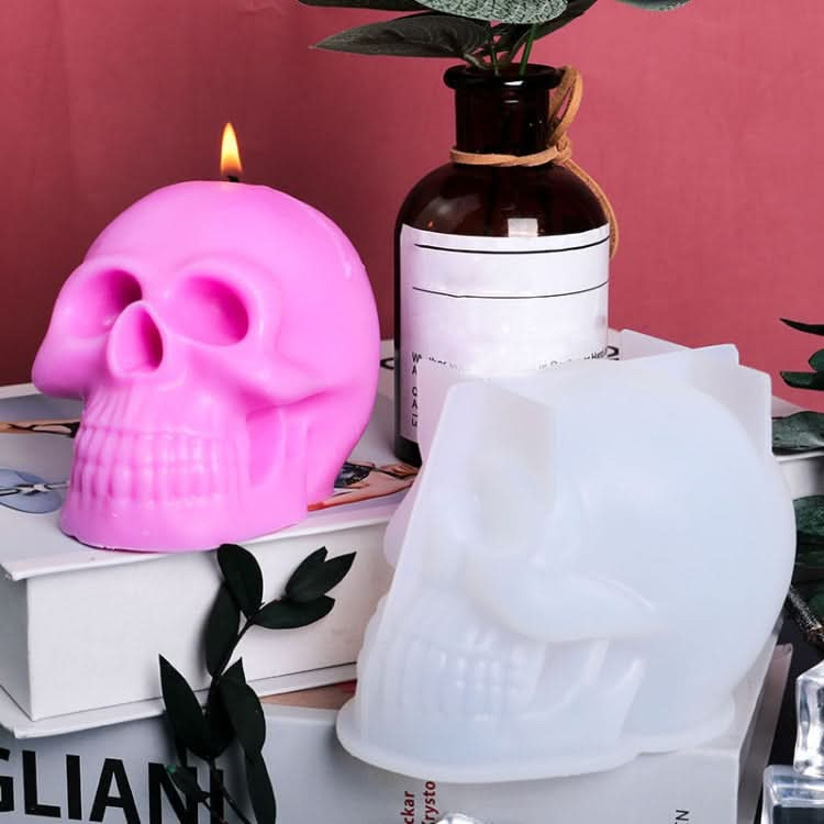 D804 Epoxy Mould Skull Candle Silicone Mould Reluova