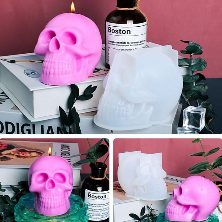 D804 Epoxy Mould Skull Candle Silicone Mould