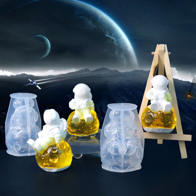 D2120 DIY Drop Mold Lunar Astronaut Bulb Ornament Silicone Mold Office Epoxy Ornament My Store