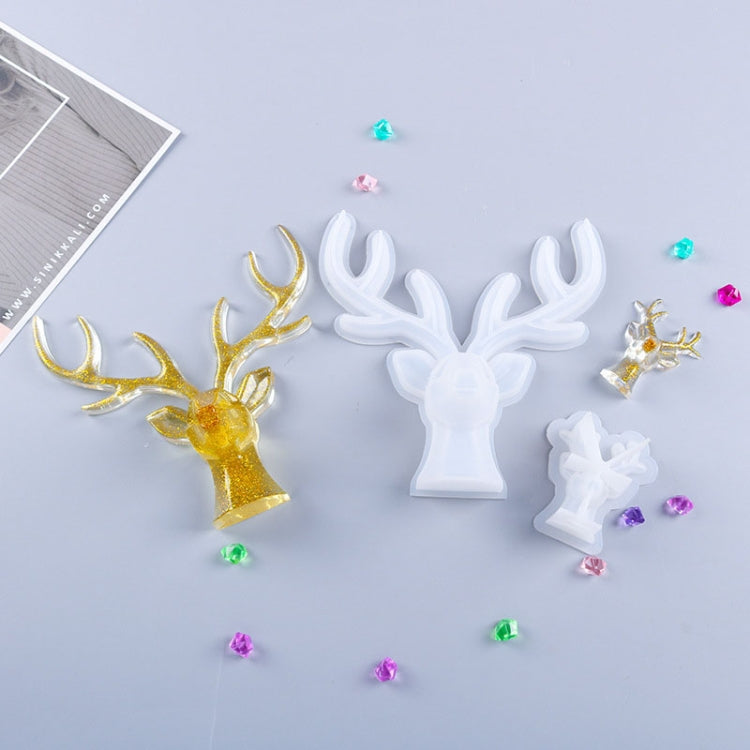 D617 DIY Drop Mold Deer Antler Ornament Silicon Mold