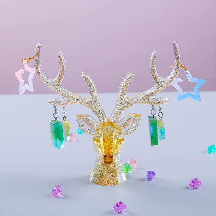 D617 DIY Drop Mold Deer Antler Ornament Silicon Mold