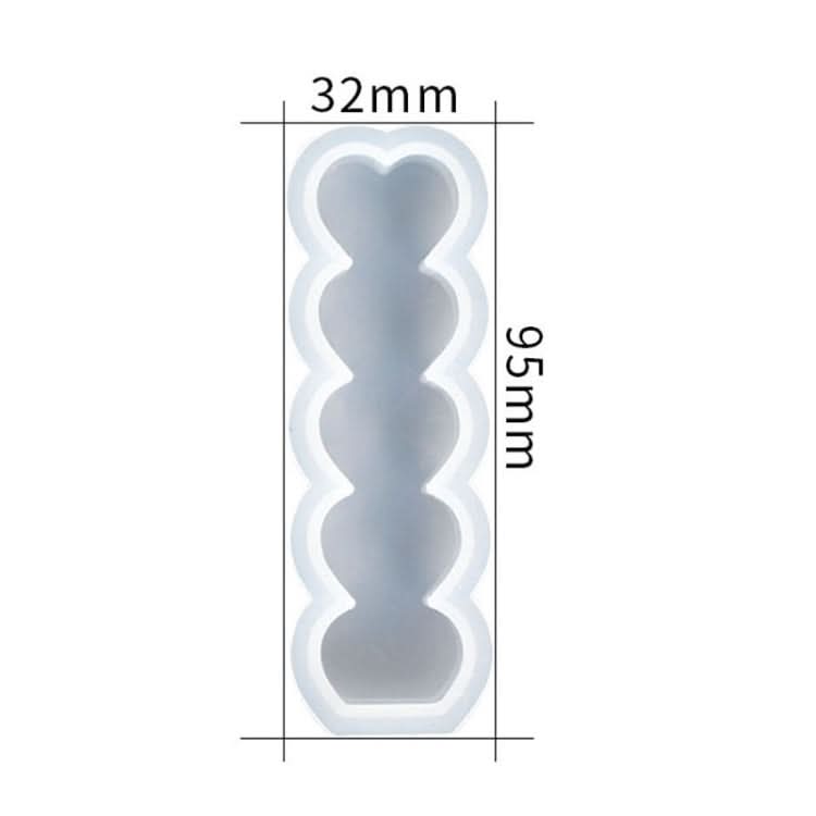 D2111-1 DIY Drop Mold Heart Candle Silicone Mold Reluova