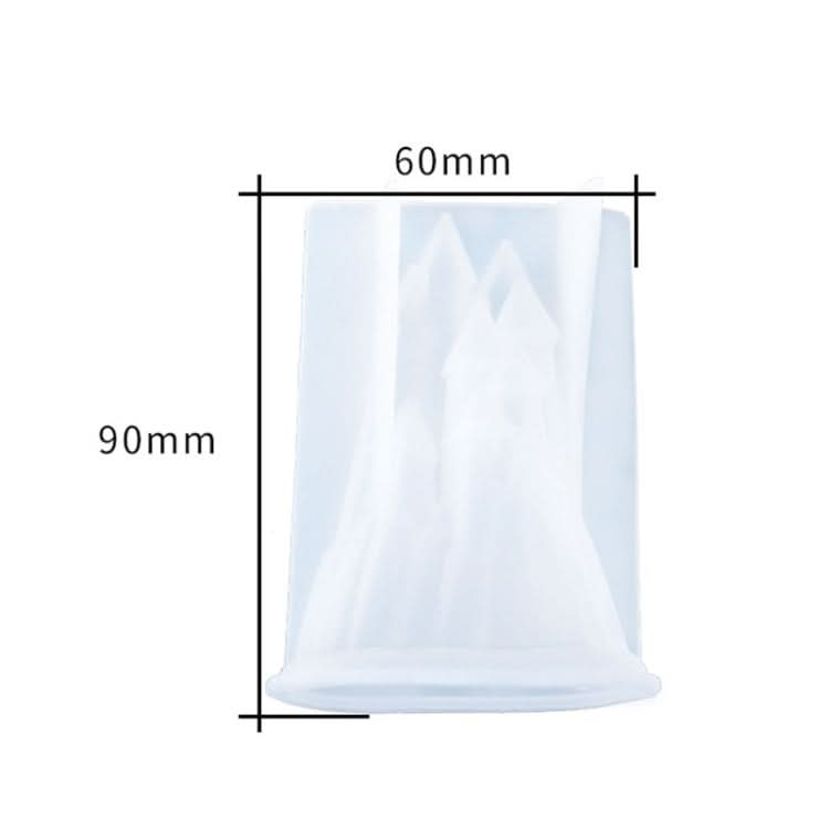 D581 DIY Crystal Drops 3D Castle Silicone Mold