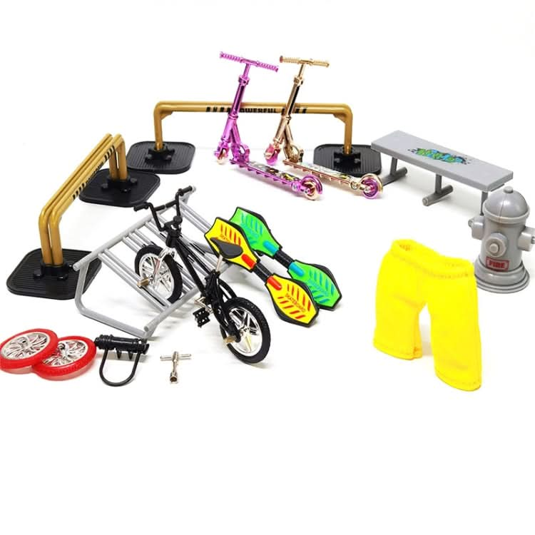 Mini Finger Bike Bicycle Finger Skateboards Skate Ramp Parts Set Reluova