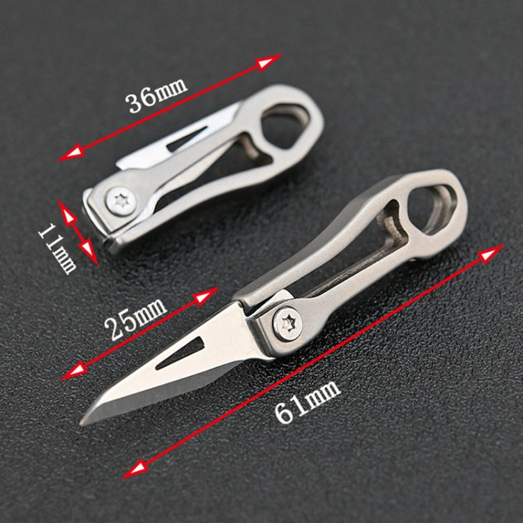 Titanium Alloy Mini Folding Knife Express Knife EDC Keychain Pendant My Store