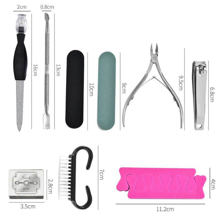 DT17-1 17 In 1 Pedicure Kit Foot File And Grinder Exfoliating Manicure And Pedicure Tools Reluova