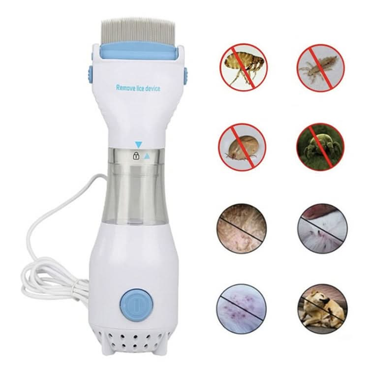 Electric Flea Comb Puppies Fleas Treatment Safe Pets Kill for Dogs Cats - Reluova