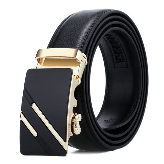 Dandali Casual Men Automatic Buckle Belt Business Soft Leather Pants Band, Series 4 Reluova