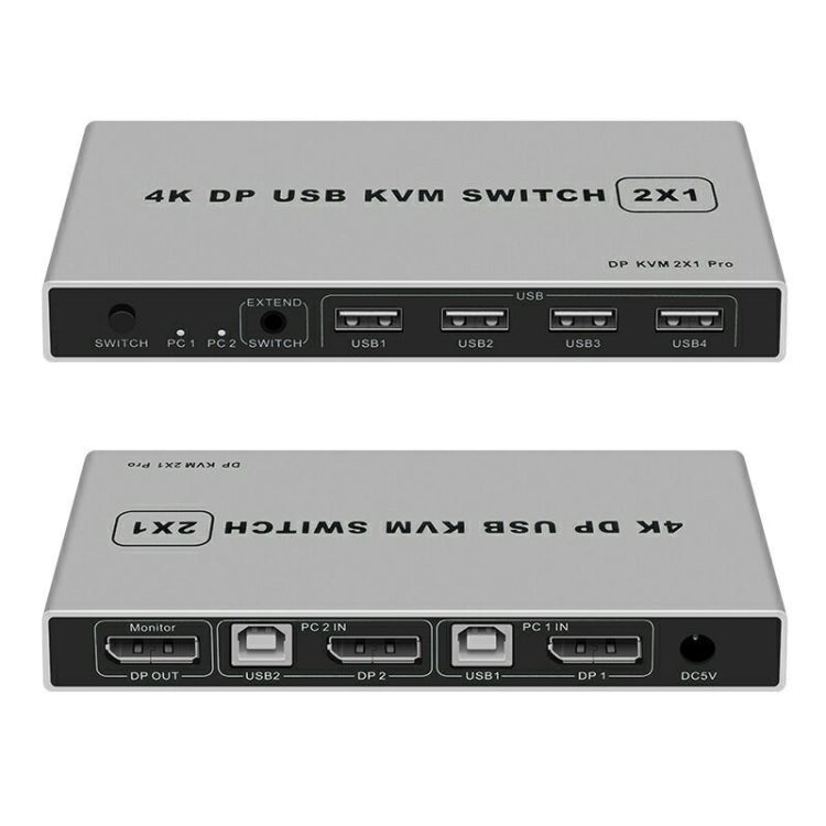 KYSW59 60HZ DP USB KVM Switch 2-in-1 Computer Sharing Device My Store