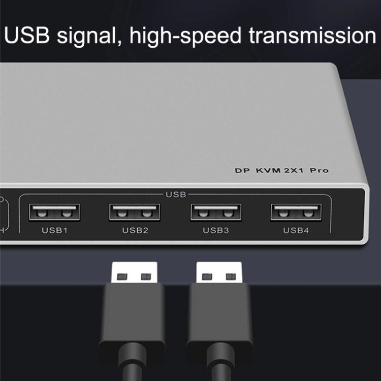 KYSW59 60HZ DP USB KVM Switch 2-in-1 Computer Sharing Device My Store