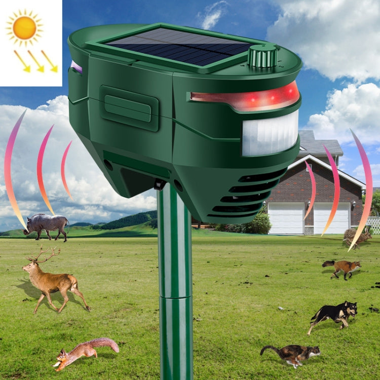 RC-544 Outdoor Solar Ultrasonic Infrared Sensor Animal Repeller My Store