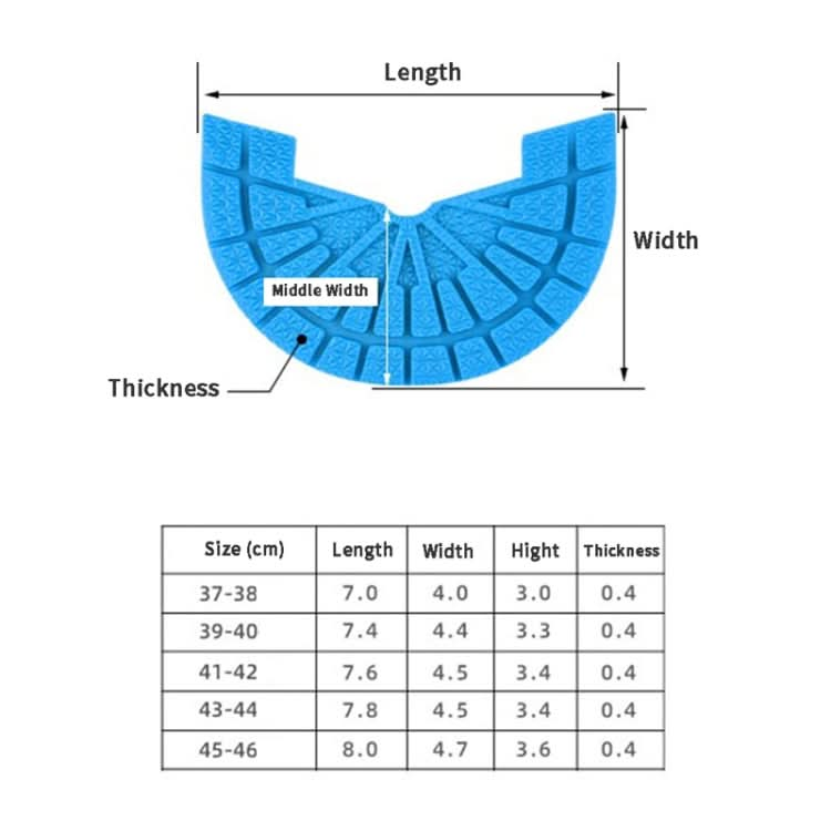 2 Pairs Thickened Rubber Sole Heel Wear-Resistant Non-Slip Patch-Reluova