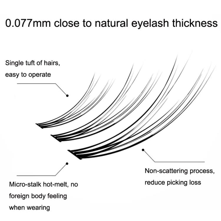 BQI B7229 Lightweight Natural Curling Three-dimensional Slim False Eyelashes, Style: Reluova