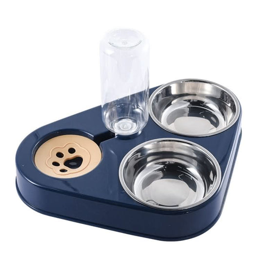 Dog Cat Triangle Automatic Drinking Water Bowl Pet Supplies, Size: - Reluova