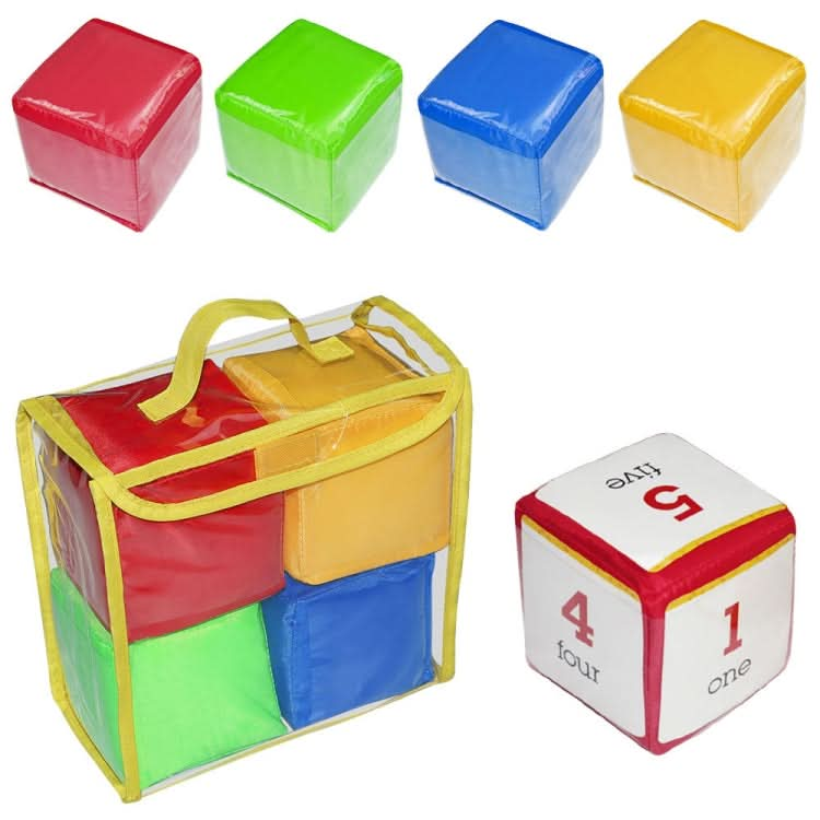 4 PCS / Set Portable Dice Toys Storage Bag Educational Early Education Toy Reluova