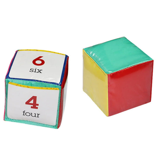 2 PCS / Set Insert Card Dice Learning Toys With Transparent Pocket-Reluova