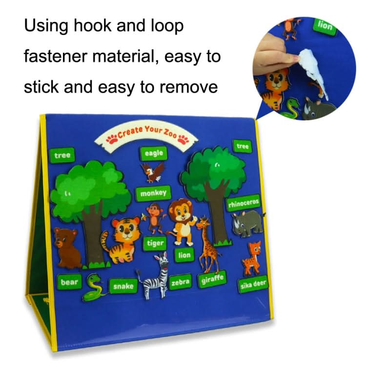 Storytelling Forest Animal Felt Sheet Early Education Enlightenment Awareness Teaching Aids Reluova