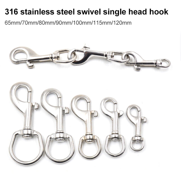 Stainless Steel Swivel Single Hook Pet Leash Hook Reluova