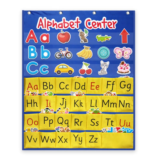 Alphabet Card Early Teaching Hanging Bag Letter Pocket Reluova