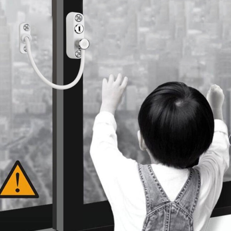 Children High-rise Anti-fall Safety Lock Window Push Limiter, Color: My Store