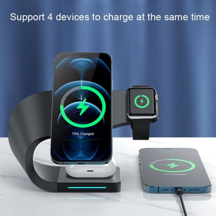 LFX-178 4 In 1 Wireless Charger For Smartphone&iWatch&AirPods