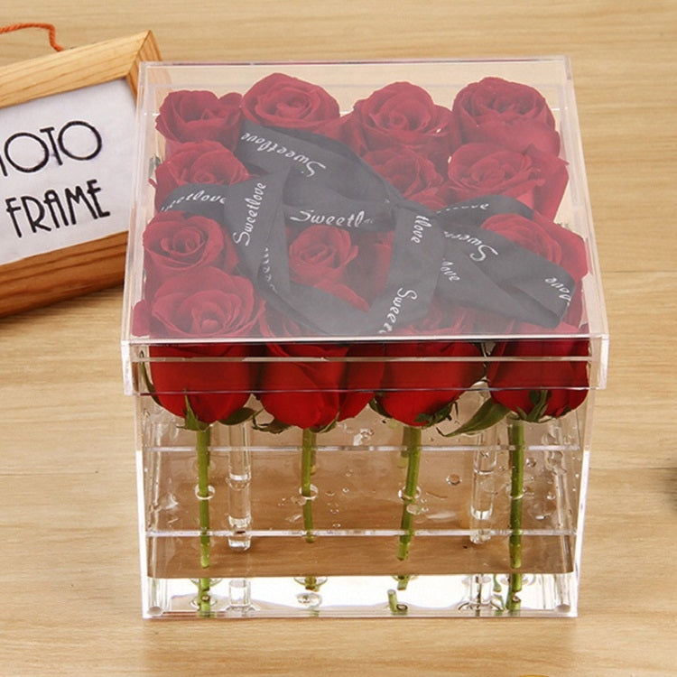 Square Transparent Acrylic Gift Box Flower Box My Store