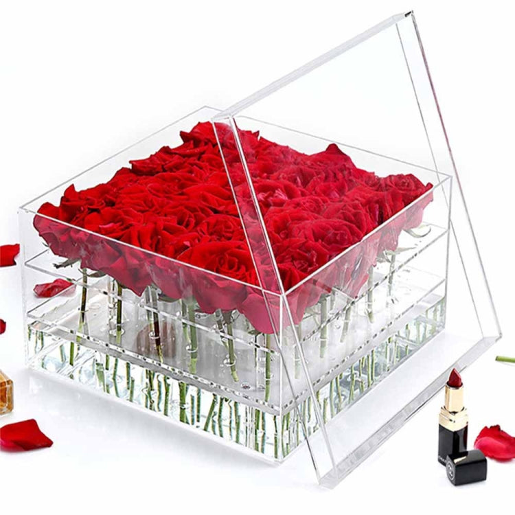 Square Transparent Acrylic Gift Box Flower Box My Store