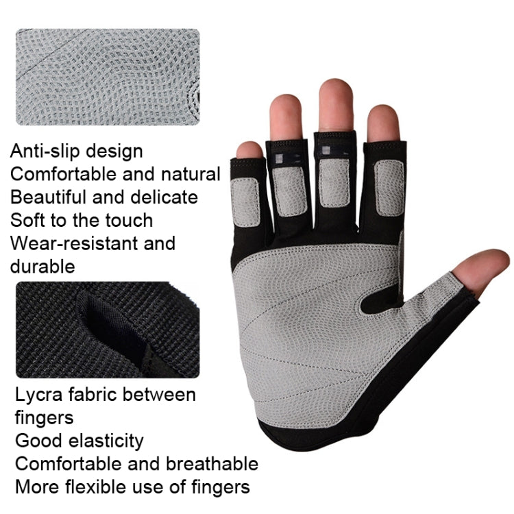 BOODUN B171069 Sailing Gloves Fitness Outdoor Half Finger Rock Climbing Gloves