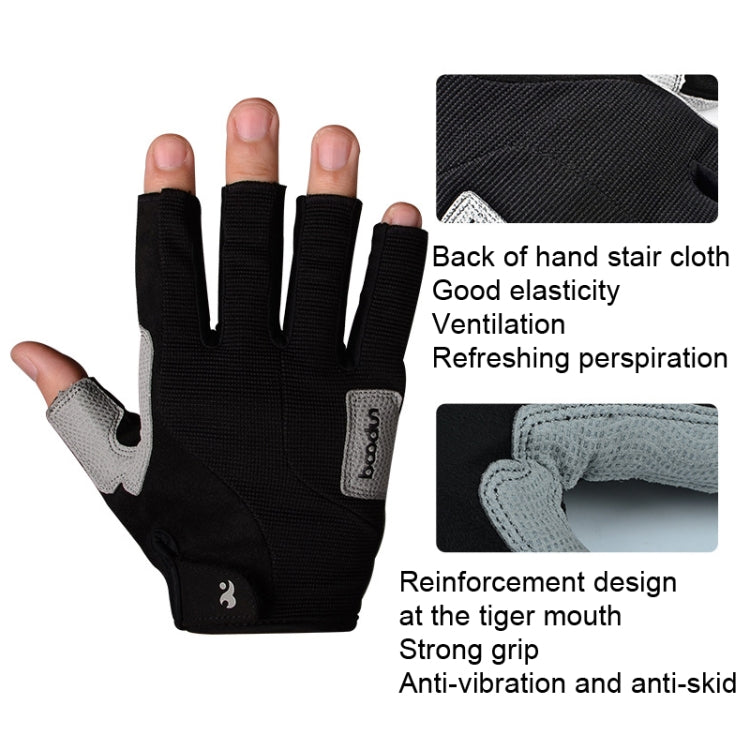 BOODUN B171069 Sailing Gloves Fitness Outdoor Half Finger Rock Climbing Gloves Reluova