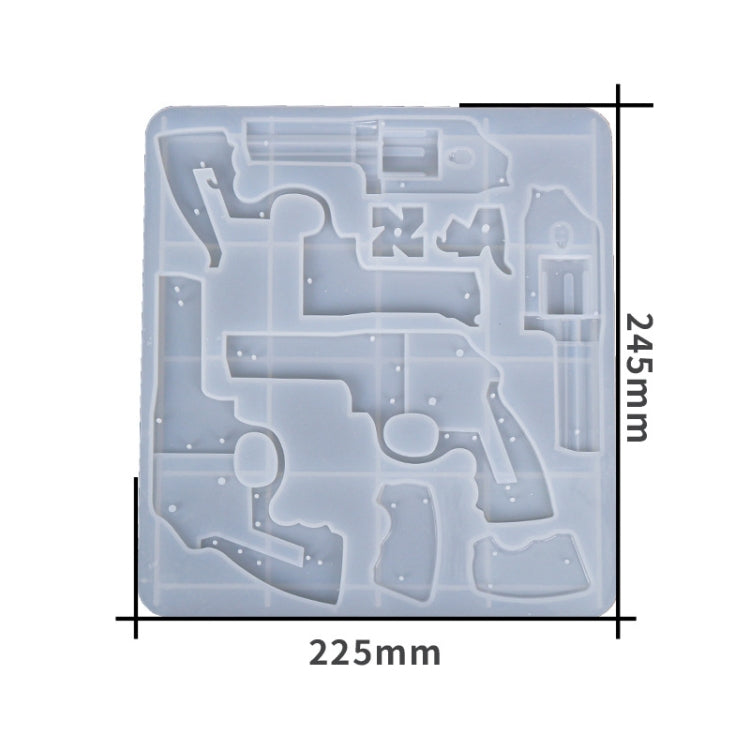 D2092-1 Drop Plastic Mold Revolver Rubber Moulded Silicone Mould My Store