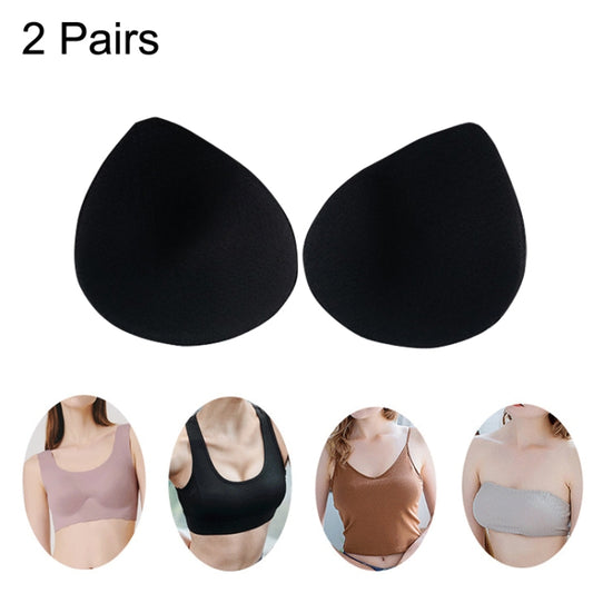 2 Pairs Sports Underwear Yoga Vest Sponge Pad Latex Cotton Chest Pad