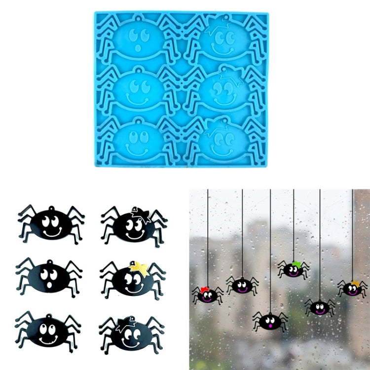 DIY Halloween Spider Glass Pendant Crystal Drop Plastic Mold My Store