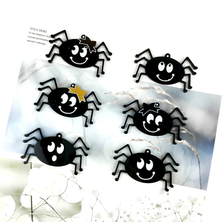 DIY Halloween Spider Glass Pendant Crystal Drop Plastic Mold