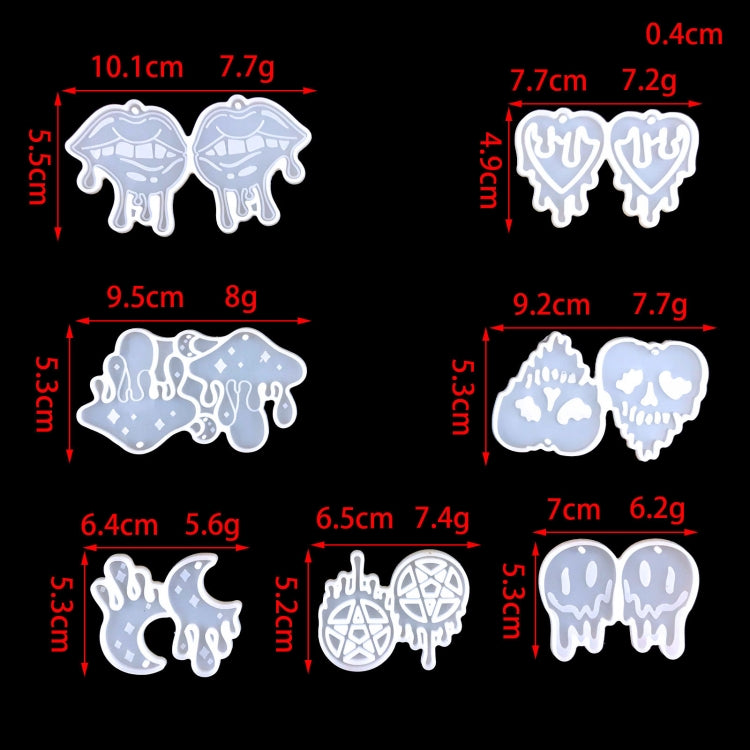 Halloween DIY Earrings Mould Pendant Decoration Silicone Mould, Style: My Store