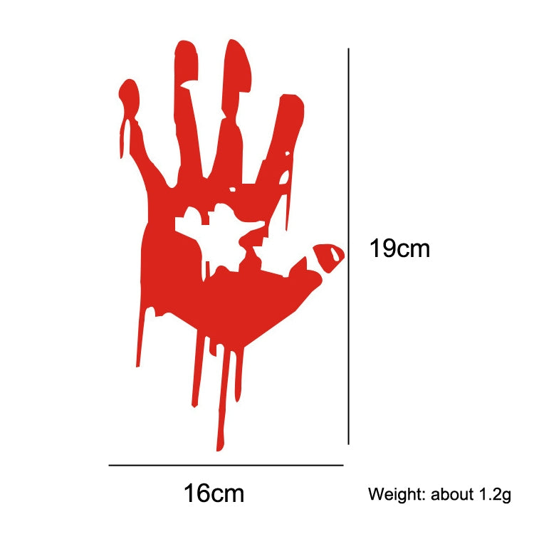 5 Sets Waterproof Sunscreen Reflective Car Sticker Blood Handprint Halloween Sticker ÎҵÄÉ̵ê