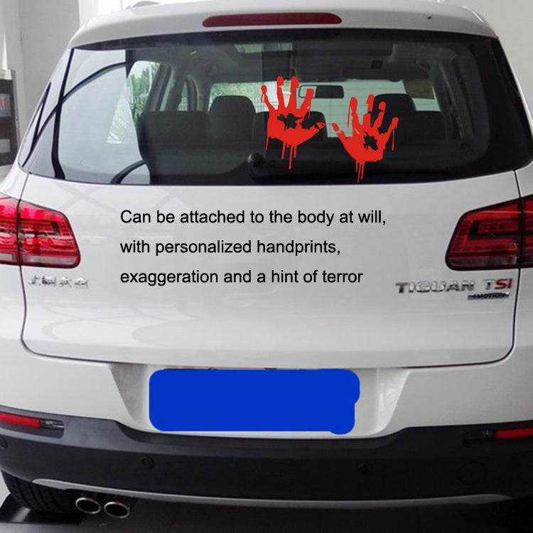 5 Sets Waterproof Sunscreen Reflective Car Sticker Blood Handprint Halloween Sticker ÎҵÄÉ̵ê